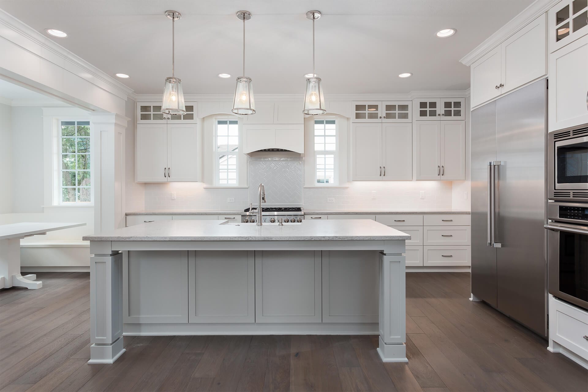 A beautifully designed modern kitchen interior
